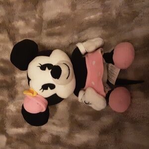 Disney Minnie Mouse Y2K 2000s Plush Toy Pink Dress and Hat